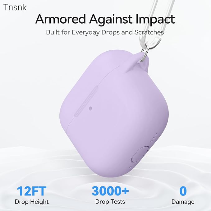 for AirPods 4 Case with Magnetic Cover, TNSNK Silicone AirPod 4 Case Cover Compatible with Apple Airpods 4th Gen 2024, Shockproof Protective Cases for Women Girly with Cleaner Kit and Keychain