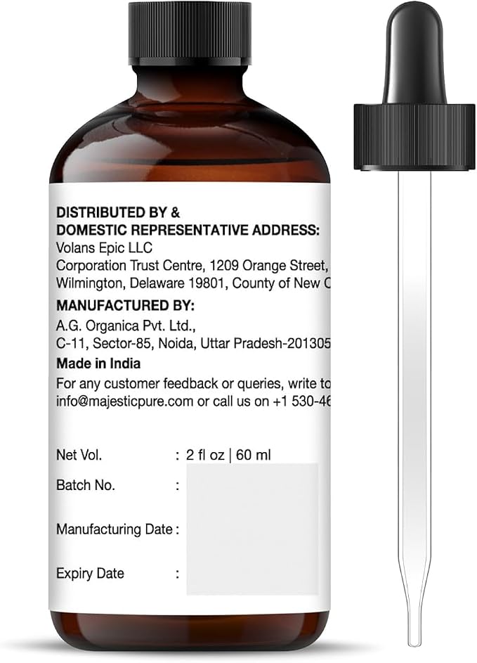 Majestic Pure Peppermint Essential Oil for Diffuser - 2 Fl Oz | 100% Natural Essentials Oils for Aromatherapy, Massage, Steam inhalation, Air Freshening, DIY, Soap and Candle Making