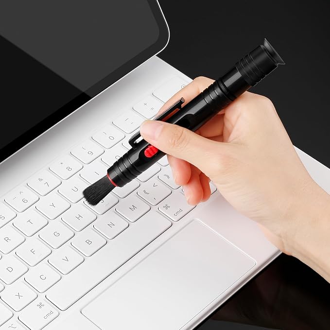 K&F CONCEPT Professional Lens Cleaning Pen with Cleaning Soft Brush | 3-in-1 Cleaning Effect,Telescopic Button,Deep Cleaning,for Nikon Sony Canon Camera Optical Lenses,Easy to Carry,MP01