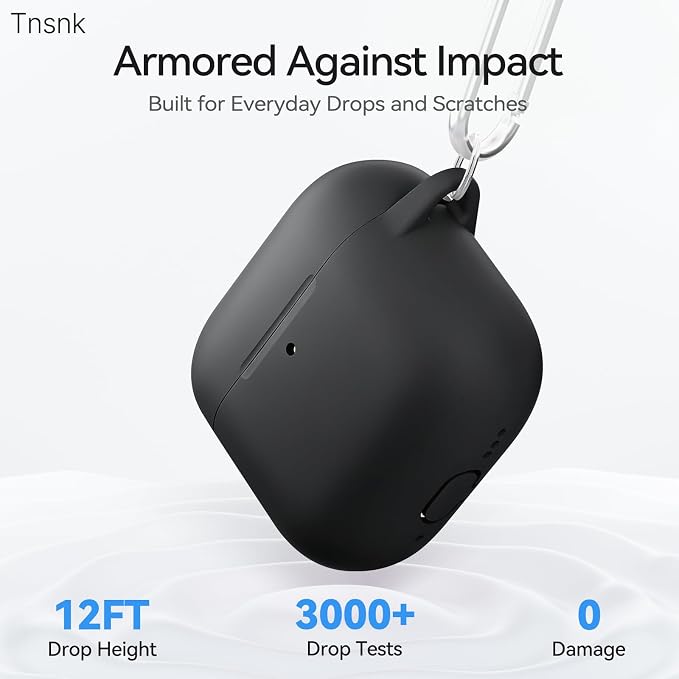 for AirPods 4 Case with Magnetic Cover, TNSNK Silicone AirPod 4 Case Cover Compatible with Apple Airpods 4th Gen 2024, Shockproof Protective Cases for Women Girly with Cleaner Kit and Keychain