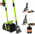 Pupzle Dry & Wet Dog Pooper Scooper with 40" Long Handle for Large Dogs | Dog Poop Shovel and Rake , Large Capacity Swivel Bin, Bag Attachment, 75 Bags, Poop Scoop for Yard, Patent Pending