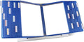 Tarifold Desktop Reference Display System, 40 Pockets, Expandable, Blue | 40 double-sided PVC pockets, holds 80 letter-size sheets, sturdy metal base, quick-find indexing, quick and easy to assemble