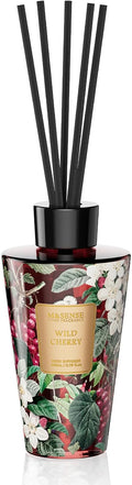 M&SENSE Reed Diffuser Set, Wild Cherry, 8.79 oz Natural Essential Oil | Non-Toxic Organic, Long-Lasting Fragrance, Ideal for Living Room, Bedroom, Gifts for Women