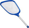 Pool Net, Professional Swimming Pool & Hot Tub Skimmer Net Accessories, Pool Leaf Rake Cleaning Tool with Pole, Fine Nylon Mesh Bag, Easy to Clean Bugs, Leaves,Debris（Blue&White）
