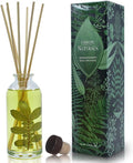 Reed Diffuser Set, Eucalyptus Sage - Bathroom Shelf Décor | Mint, Lime & Cedarwood Essential Oils, Soothing & Relaxing scent for Bathroom or Bedroom