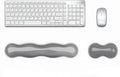 Update Gel Keyboard Wrist Rest & Mouse Wrist Rest Set – Silicone Wrist Support Pad for Pain Relief, Effortless Typing, Gaming, Computer, Laptop, Office – Anti-Slip Base, Easy to Clean