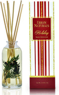 Reed Diffuser Set, Cranberry & Pine - Bathroom Shelf Décor | Holiday Wreath with Real Botanicals, Christmas Gift Idea for the Home
