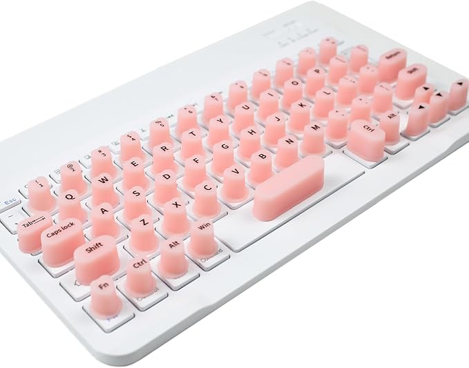 Keyboard Cover for Long Nails, Acrylic Gel Nails - Silicone Keyboard Protector Skin with Raised Keys for Typing and Gaming, Compatible with MacBook Pro/Air 13"/14"/15"/16" 2020-2025 (Pink)