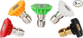 Pressure Washer Nozzle Tips 4500 PSI, Multiple Degrees,3.5GPM, 5Pcs | Pressure Washer Spray Nozzle Tips, 1/4 In Quick Connect, 0° 15° 25° 40° Soap Tip for Cleaning Car, Garden Road, Watering
