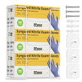 L Size Gloves Box Holder Glovesbox Wire Rack Dispenser for Gloves,Tissues Paper Towels Organizer - Mounting Accessories Included - Holds 3 boxes - Perfect for Lab, Food Service and Home