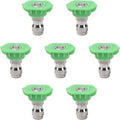 Pressure Washer Tips, 7 Pack Power Washer Nozzle Tips, 25 Degree Green, 1/4 Inch Quick Connect, 4000 PSI