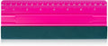 FOSHIO Professional Squeegee for Vinyl, Decals, Sticker Paper, Wallpaper, Window Film, Craft, Suede Felt Squeegee Smoothing Tool with Ruler, Pink (8 inches)
