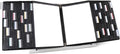 Tarifold Desktop Reference Display System, 50 Pockets, Expandable, Black | 50 double-sided PVC pockets, holds 100 letter-size sheets, sturdy metal base, quick-find indexing, quick and easy to assemble