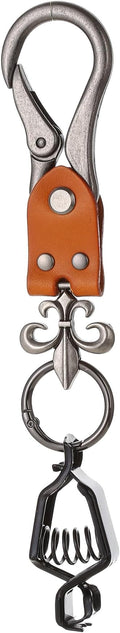 Heavy Duty Glove & Hat Clip with Carabiner, All-Metal Spring Clamp Work Glove Holder for Tool Belt, Harness, Backpack