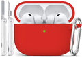 for AirPods Pro 3 Case 2025,Come with Cleaner Kit,Red | Silicone Protective Cover for Airpod Pro 3rd Generation Case with Keychain,for Women Men,One-Piece Design,Shockproof