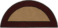 Minuteman International Contemporary II Berry Wool Hearth Rug, Half Round