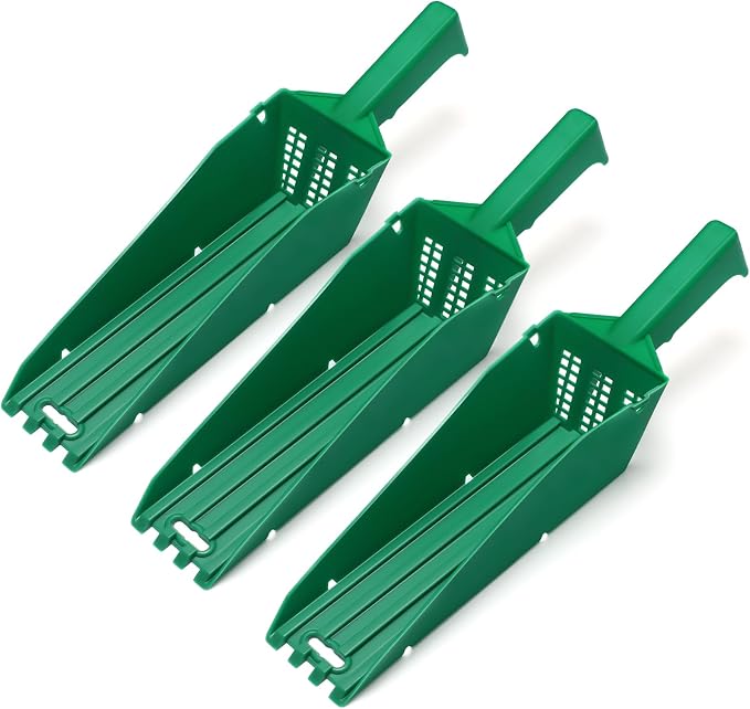3 Pcs Wedge Gutter Cleaning Tool with Drain Design Easy Removal of Leaves and Dirt from Rain Multifunctional Cleaning Tools for Pet Food Fertilizer Gardening