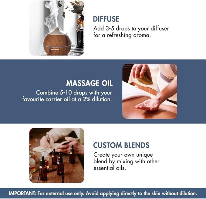 Majestic Pure Essential Oil with Glass Dropper - 100% Pure and Natural - Essential Oils for Diffuser, Aromatherapy, Soap and Candle Making, Juniper Essential Oil, Juniper Oil, 4 Fl Oz | 100% Pure & Natural Premium Grade Oil for Hair, Skin Care, Carrier...