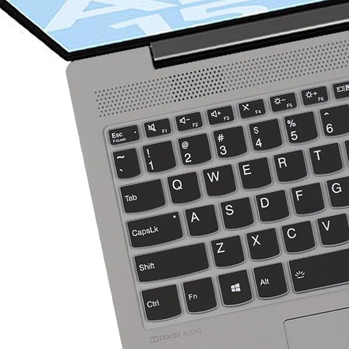 Keyboard Cover for Lenovo Yoga 7i 15.6" 16", Ideapad 3/Idepad 3i/Ideapad 5/Ideapad 5 15.6 17.3, Lenovo Flex 5 15.6, Yoga Slim 7 15, ideaPad Slim 7 15.6, ThinkBook 15/15P G2 G3 G4 -Black