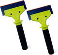 NEWISHTOOL 2 Pack Rubber Squeegee with Nylon Handle Window Tint Tools | Tint Squeegee for Water Removal, Glass Cleaning, PPF Installing and Window Film Application