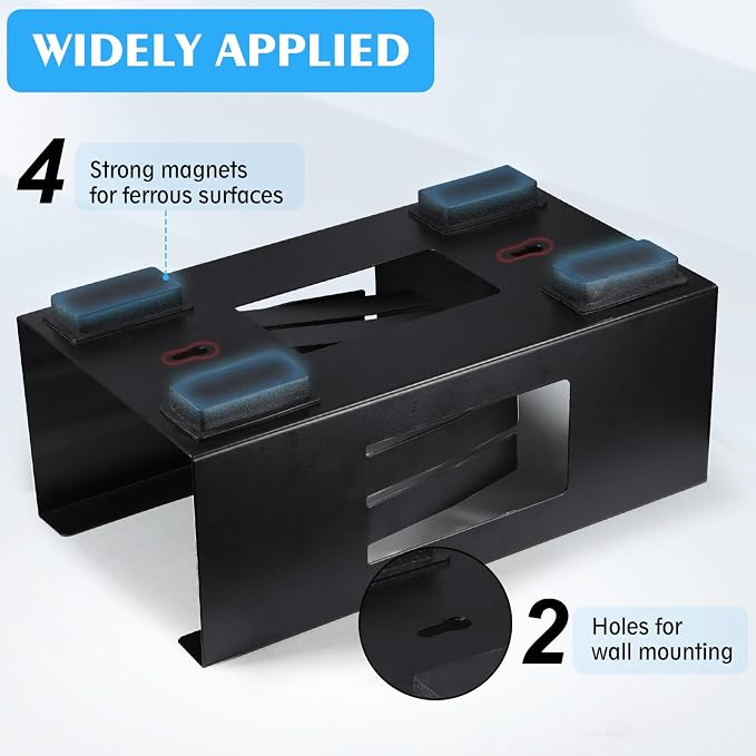1 Pcs Magnetic Glove Box Holder Dispenser Wall Mounted Towels Wipes Paper Tissue Glove Box Holder for Hospital Home Office Organizing Accessories (1)
