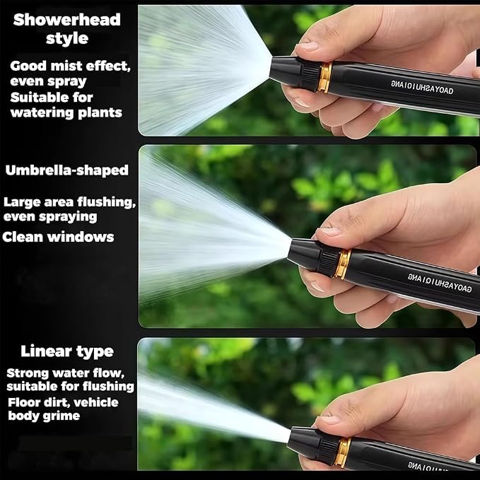 2026 High Pressure Power Washer Nozzle with Metal Connector Set, Heavy Duty Garden Hose Sprayer & Pressure Washer Hose Attachment for Car Washing & Outdoor Cleaning Accessory