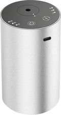 URPOWER Waterless Essential Oil Diffuser Cordless Mini Scent Diffuser 20mL | Includes 2 x 20mL Essential Oils, Battery Operated Design, Aluminum Body, Portable Size for Car, Home and Office Use, Silver