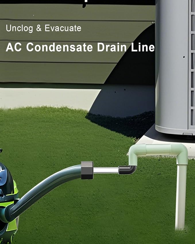 AC Drain Line Cleaner Tool, HVAC to PVC AC Line Cleaner | AC Drain Line Unclogger, HVAC Duct Cleaning Kit