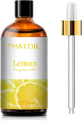 PHATOIL Lemon Fragrance Oil for Diffuser Aromatherapy 3.38FL.OZ | Long Lasting Scented Oils For Humidifier, Air Freshener, DIY Soap Candle, Scent Project Making, Aroma Oil for Home Freshening