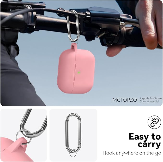 for AirPods Pro 3 Case 2025,Come with Cleaner Kit,Magnetic Purple | Silicone Protective Cover for Airpod Pro 3rd Generation Case with Keychain,for Women Men,One-Piece Design,Shockproof,Magnetic
