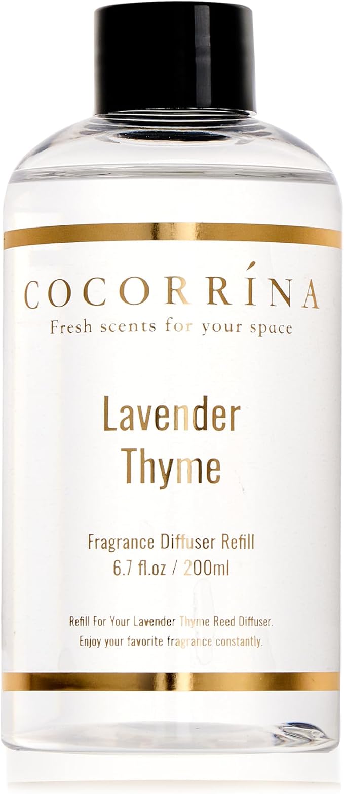 Refill- Lavender Thyme 6.7 Fl.oz Reed Diffuser Refill with 8 Sticks