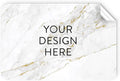 100 Custom Vinyl Stickers - Upload Your own Image, Text, Design, Logo - Personalized Logo Labels for Handmade, Packaging, Bottle, Jars, Candle, Brand Stickers (Gold Marble, 4x2)