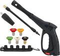 Bear Force Replacement Pressure Washer Spray Gun Kit With Lance, 5 Spray Tips, Turbo Nozzle & Holder - Compatible With Portland, Husky, Ford, Pulsar, ShopForce, Taskforce Powerwasher