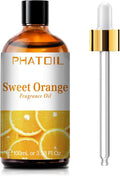 PHATOIL Sweet Orange Fragrance Oil for Diffuser Aromatherapy 3.38FL.OZ | Long Lasting Scented Oils For Humidifier, Air Freshener, DIY Soap Candle, Scent Project Making, Aroma Oil for Home Freshening
