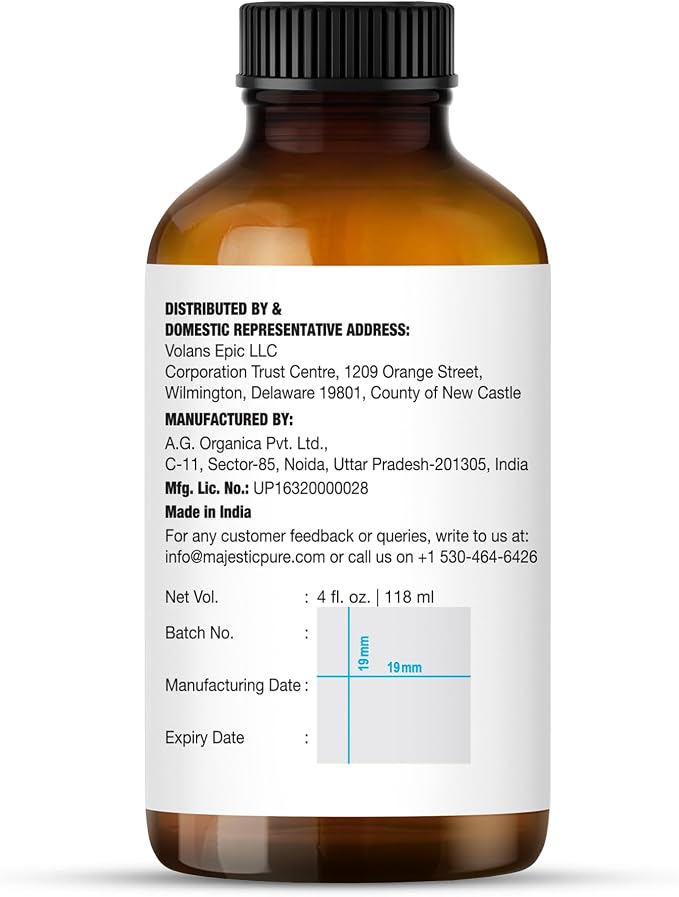 Majestic Pure Brazillian Orange Essential Oil for Diffuser - 4 Fl Oz | 100% Natural Premium Grade Oil for diffuser blends, candle making, wax melts, soap making, massage, Air Freshening
