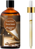 PHATOIL 3.38FL.OZ Warm Santal Fragrance Oils for Aromatherapy, Essential Oils for Diffusers for Home, Perfect for Diffuser, Yoga, Skin Care, DIY Candle and Soap Making - 100ml | Long Lasting Scented Oils For Humidifier, Air Freshener, DIY Soap Candle, ...
