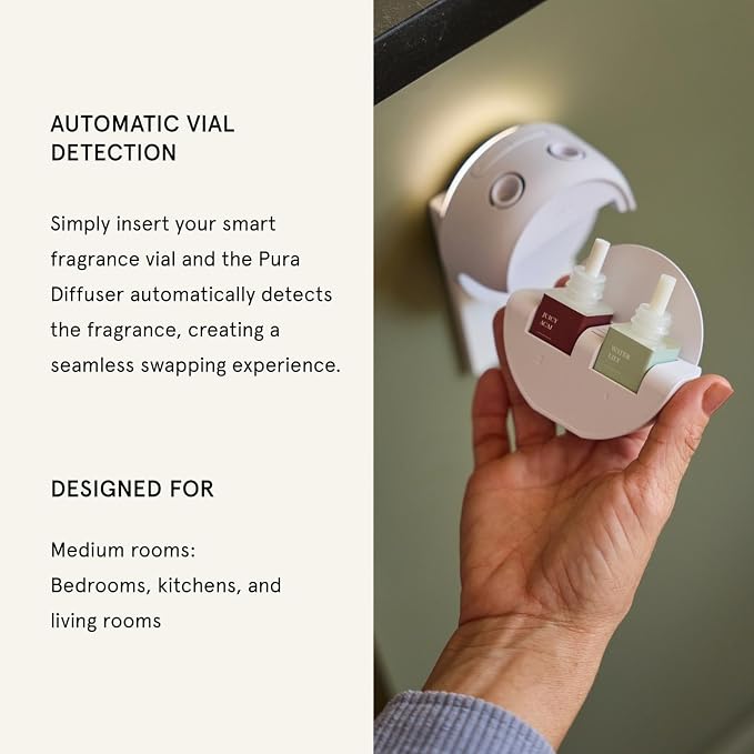 Pura Smart Home Scent Refill - Long-Lasting Premium Fragrance per Refill - Clean Diffuser Fragrance for Home, Office & Apartment - 2 Pack, Cinnamon Woods