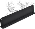 Silicone Sink Splash Guard, Sink Splash Guard with Suction Cup, Kitchen Sink Splash Guard that Can Be Placed Behind the Sink, Sink Splash Guard(17.3 x 4.1 Inch Black)