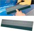 12 Inch Vinyl Wrap Squeegee, Window Tint Squeegee Installation Tool with Ruler 15CM & Suede Felt Edge, Car Vinyl Wrap Scraper Tool for Sign-Making Graphic Wallpaper Film Smoothing (12 Inch)