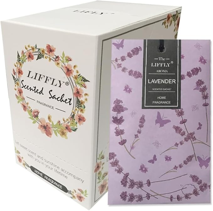 14 Packs Lavender Scented Sachets for Drawers and Closets