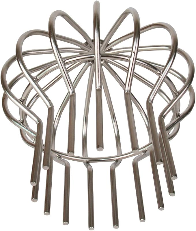 304 Stainless Steel Drain Outdoor Roof Anti-Blocking Line Cap Round Floor Net Cover Drainage Floor Line Leak Gutter Cleaning Tool (4 inch)
