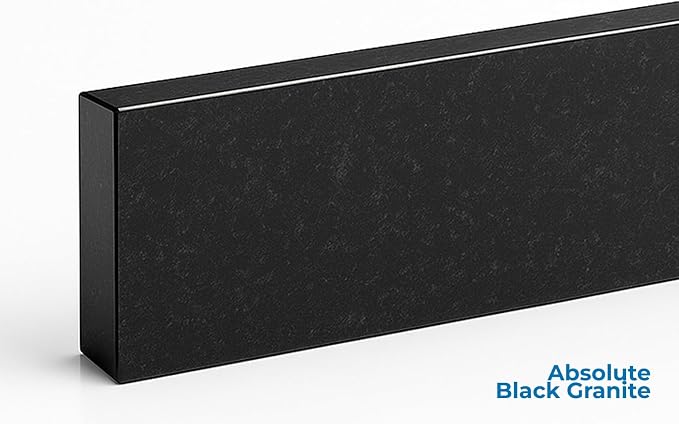Bathroom Vanity Sink Backsplash/Sidesplash (Absolute Black Granite, 4" x 60")