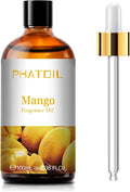 PHATOIL Mango Fragrance Oil for Diffuser Aromatherapy 3.38FL.OZ | Long Lasting Scented Oils For Humidifier, Air Freshener, DIY Soap Candle, Scent Project Making, Aroma Oil for Home Freshening