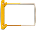 Jalema File Folder Clip Fasteners, Self-Adhesive, 2-Inch Capacity, 50 Pack | Self-adhesive plastic fasteners for file folders, 2-inch capacity, helps organize and secure documents, yellow, pack of 50