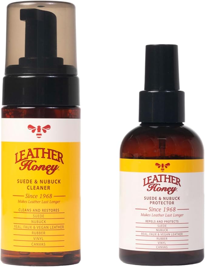 Leather Honey Suede & Nubuck Care Kit – Cleaner, Protector, Brush, Eraser | Non-toxic, made in the USA & trusted since 1968. Clean & protect any color shoes, boots, Uggs, furniture, jackets & bags.