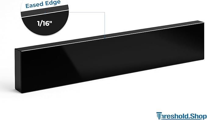 Bathroom Vanity Sink Backsplash/Sidesplash (Super Black Engineered Marble, 4" x 22")