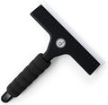 Squeegee for Shower Door, Car Windshield, and Glass Window - 2 Extra Silicone Replacement Blades - Foam Handle - Black | 2 extra silicone replacement blades, foam grip handle – streak-free clean for shower, car & windows