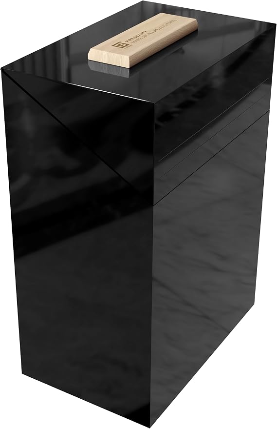 Fire Beauty Galvanized Steel Fire Starter Fireplace Storage Box（small） | Galvanized Steel Rust Resistance, Oak Anti-Scald Handle, Multi-Scene Household Storage