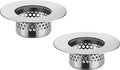 Bathroom Sink Filter - Fits 1.25"-1.60" Hole (2pcs) | Stainless Steel Hair Catcher for Bathroom/Bathtub/Laundry/RV Sink