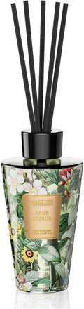 M&SENSE Reed Diffuser Set, Sage Citrus, 8.79 oz Natural Essential Oil | Non-Toxic Organic, Long-Lasting Fragrance, Ideal for Home Office, Bedroom, Gifts for Women